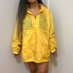 Yellow windbreaker